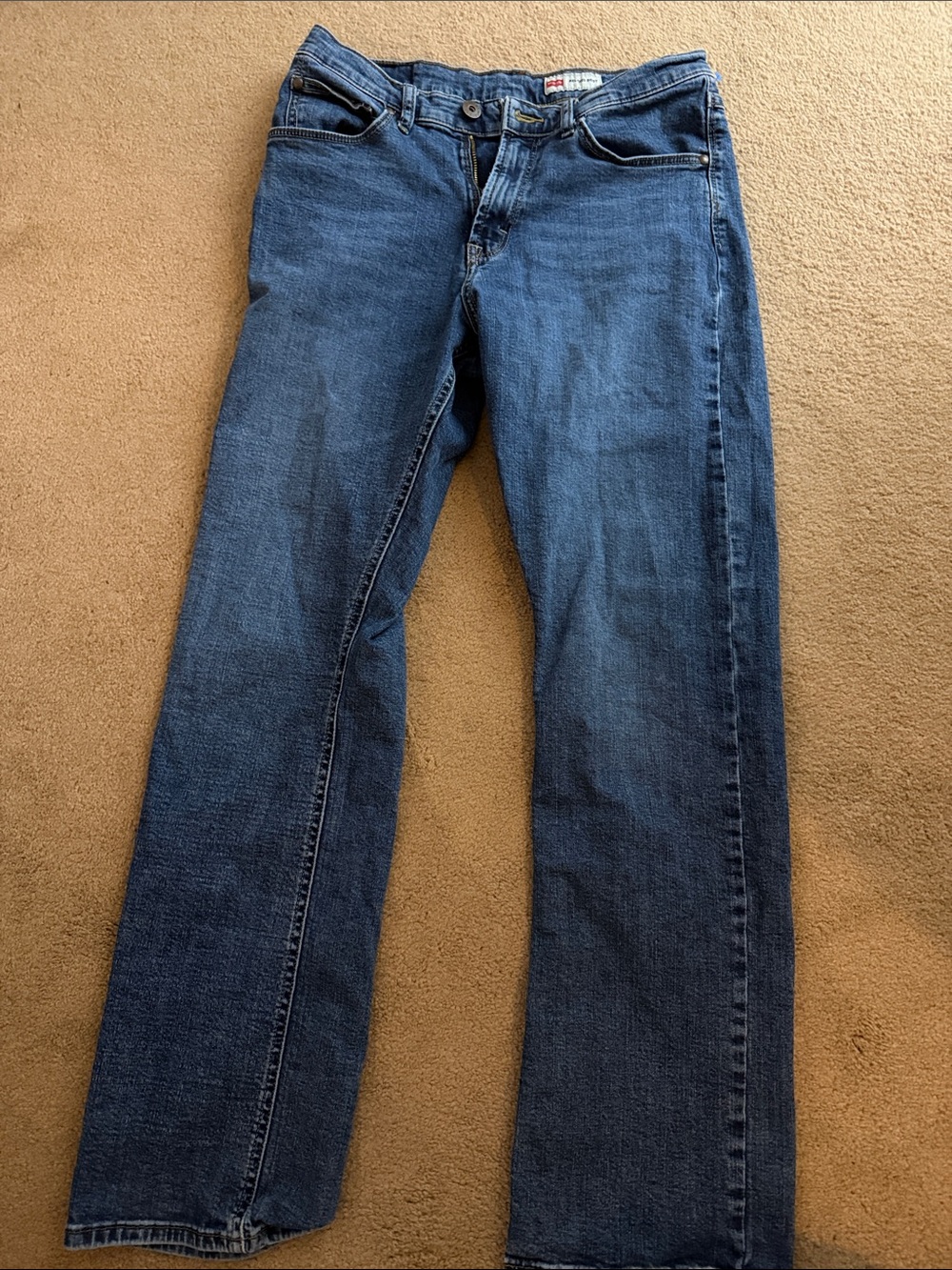 Wrangler Straight-Leg Blue Denim Jeans, 30x32
